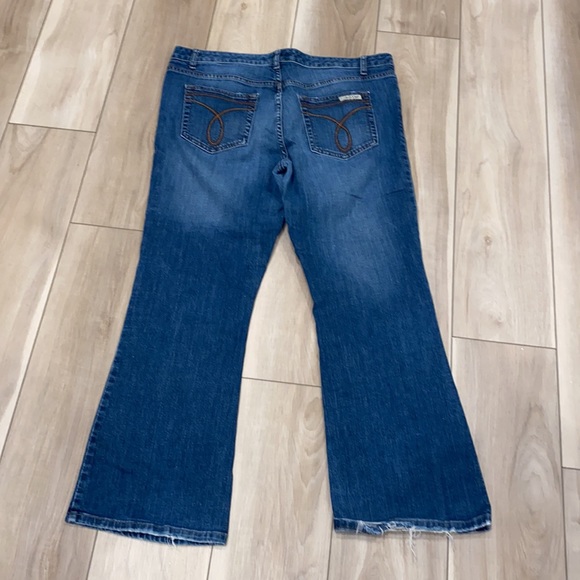 VGUC Women’s Calvin Klein Jeans Size 16 Denim Boot Bootcut Style Plus - Picture 7 of 8
